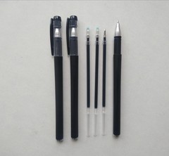 Bolígrafos de gel negros de 0,5 mm, tinta de gel premium y agarre cómodo