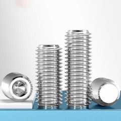 M5 M6 M8 A2 Stainless Steel Flat Point Grub Screws Allen Socket Bolts DIN 913