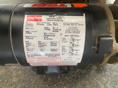 Teel pump 1P788 and motor 6K580, 1/2 hp, 3480rpm single phase