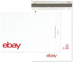 OFFICIAL EBAY ENVELOPE 12″ x 15″ NO PADDING POLYMAILER WITH COLOR LOGO QTY 100
