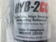 Ultrabond HYB-2CC Fast Cure High Strength Anchoring Adhesive 13.9 fl oz