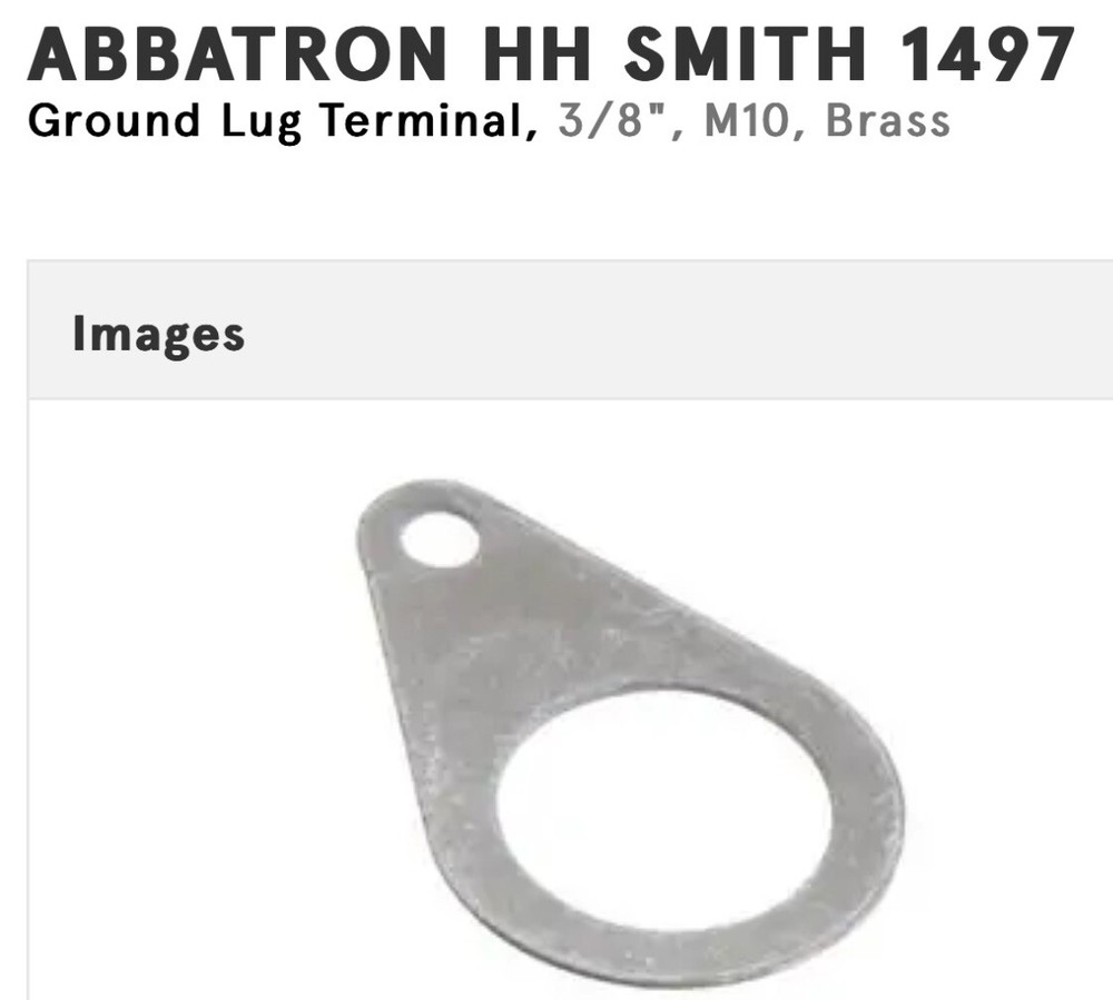 100 Vintage HH Smith #1497 Potentiometer Grounding Terminals
