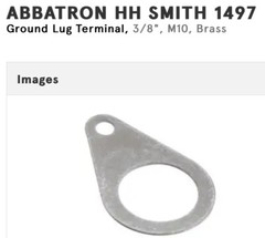 100 Vintage HH Smith #1497 Potentiometer Grounding Terminals
