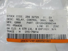 GE General Electric CR120AD03041AA Control Relay 300V 10A