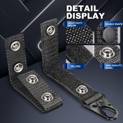 5PCS Duty Belt Keepers Nylon Basketweave Keepers for Police Tactical Molle Belts