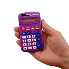 CalcPal EAI-80 Basic Solar Calculator, Dual-Power for School, Home or Office:…