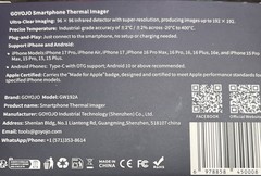 GOYOJO GW192A IR Thermal Imager for iPhone and Android Devices