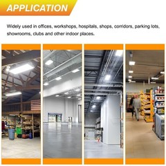 3500K/4000K/5000K LED Linear High Bay Light 220W Warehous Shop Lights AC120-277V