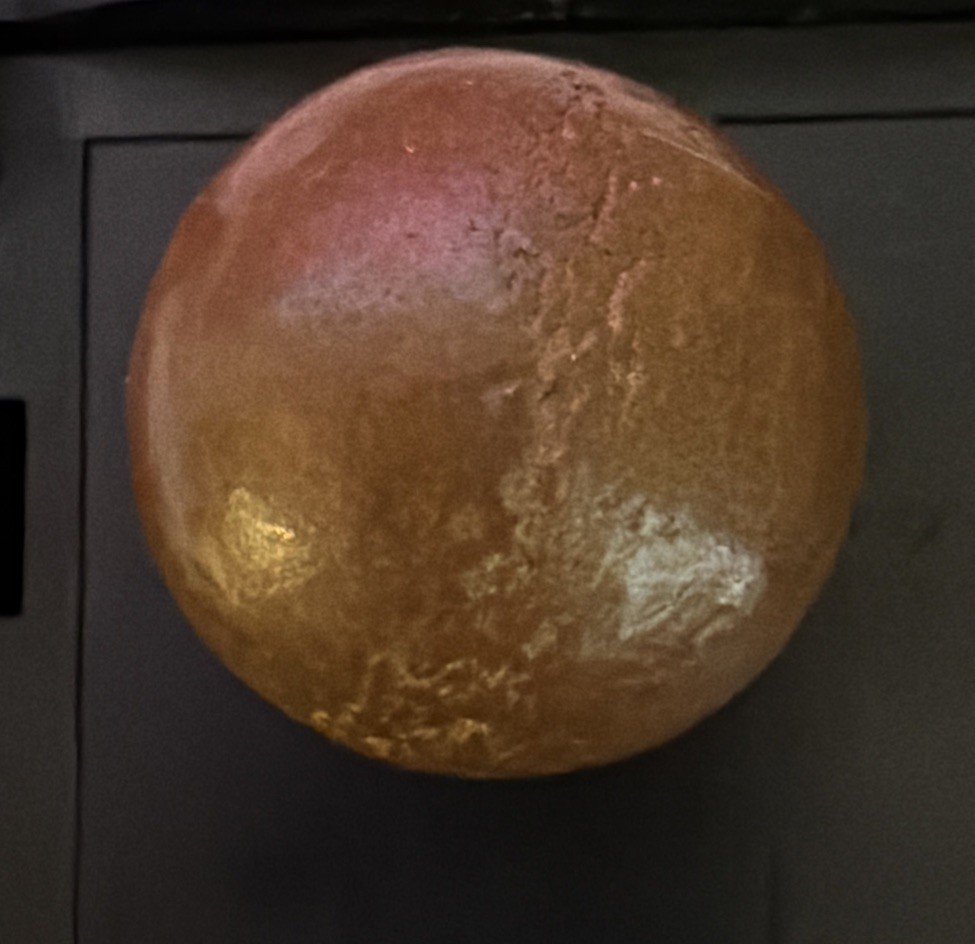 Solid Copper Sphere Ball Approximately 1 Inch Diameter 113 Grams Mill Grinding