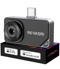 REVASRI Thermal Camera for iPhone and Android, 320×240 Super IR Resolution…