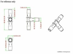 (10) Plastic Hose 3/8″ ID Barbed 3 Way T Shaped Fittings Connector HHO Auto Boat