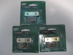 Lot of 3 (4 in ea. pack) Everbilt Mending Plate Satin Brass Finish 2″ NEW 348401