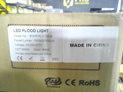 NEW BLACK LED Work Light 21000LM 150W 3000K Warm White WL-LED-150-W