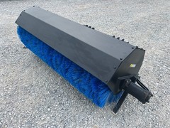 PROWORKS 84″ Hydraulic Angle Broom Skid Steer Attachment Half Poly Wire Brush