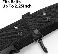 Ullnosoo Heavy Duty Belt Keeper Keychain – Nylon MOLLE Strap for Duty Belt