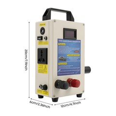 150W Portable Manual Hand Crank Dynamo Generator Emergency Survival Power Energy