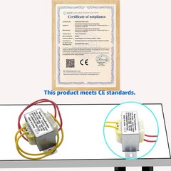 12V/10W AC/AC Power Transformer, Input 120V/60HZ 120V to 12V 10VA