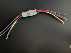 14 AWG Assembled Deutsch 4 Pin waterproof connector 6″ wire