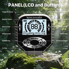 Detector De Metales Oro y Plata LCD Display Deep Ground Gold Finder Waterproof