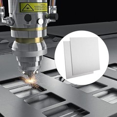 2 Pack 6061 T6 Aluminum Sheet Metal 8 x 8 x 5/16 Inch Flat Plain Plate Panel Alu