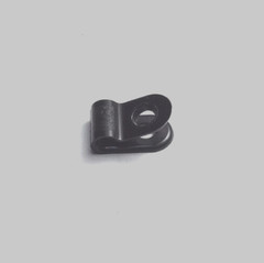x50 ESSENTRA CC.125 SSCC37C0125B BLACK NYLON PLASTIC P-CLIP WIRE CABLE CLAMP 1/8