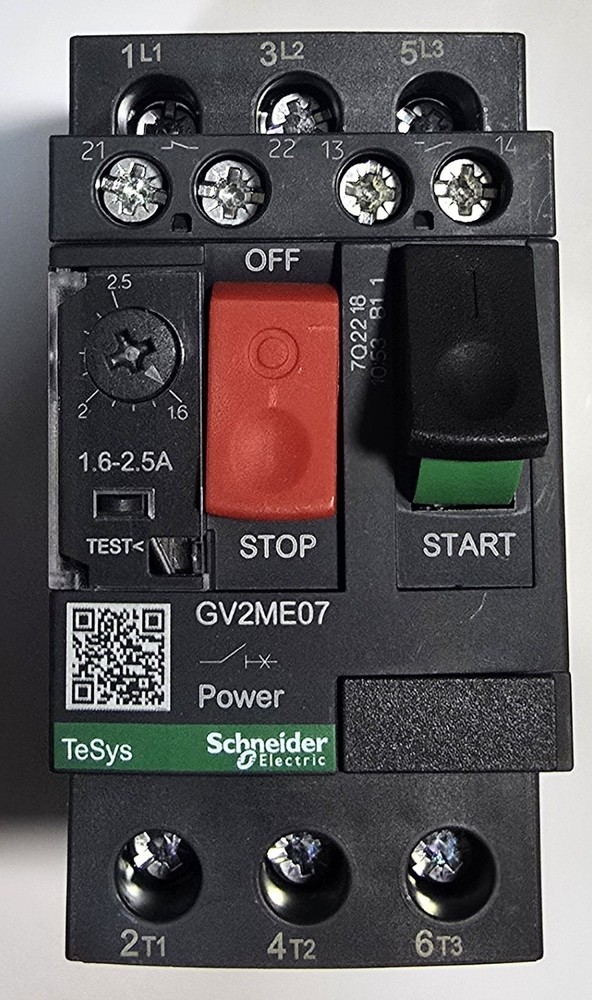 Schneider GV2ME07 Thermal Magnetic Motor Circuit Breaker 1.6~2.5A