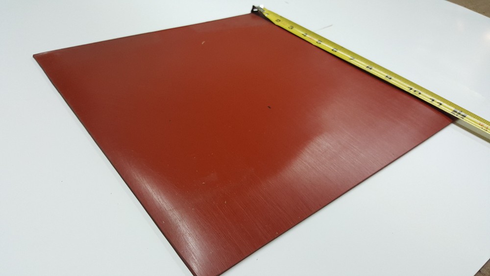 SILICONE RUBBER SHEET 3/16 THK X 12″ X 12″ 55 DURO +/-5 FREE SHIPPING