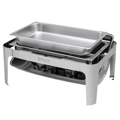 9 Quart Roll Top Stainless Steel Silver Chafing Dish Buffet Set for Weddings NEW