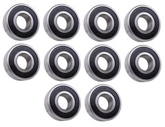 (10 Each) 6203-2RS, 6203LLU, 203PP Sealed Radial Ball Bearing 17X40X12 SpinCo