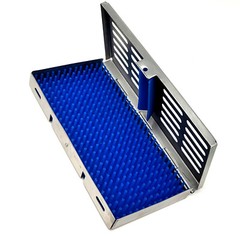 Sterilization Cassette Box 7.25″X3.5″ With Silicone Pad For Surgical Instruments