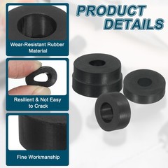 2Pcs Thick Rubber Spacer 2 Inch OD x 1/2 Inch ID x 2 Inch Thickness