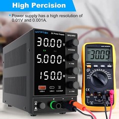 DPS3010U Adjustable DC 0-30V 0-5A 10A Lab Power Supply Variable Bench Switching