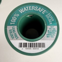 Spool Canfield 100% Watersafe Lead Free .125in Dia. Silver Solder Lot Of 3 New