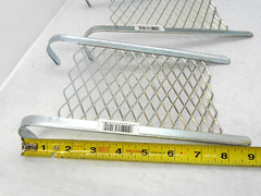 (Lot of 2) Gam 1 Gal Metal Bucket Screen Grid PT-0310 Silver Rust Resistant (HR)