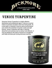 Bickmore American Venice Turpentine 16 oz Hoof Toughen Harden Sole Antiseptic