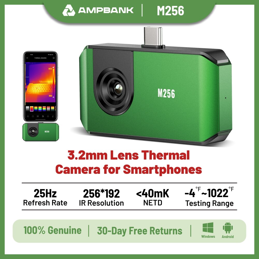 AMPBANK M256 Thermal Imaging Camera Mini High Solution Infrared 256×192 Pixels