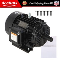 1800 RPM Electric Motor 184T Frame TEFC 230/460 Volt Severe Duty 5HP 3 Phase New