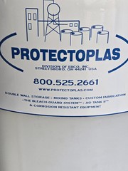 Protectoplas Mixing Tank Model MT-55-23 w/Control, Motor, Impellor, & Stand 115V
