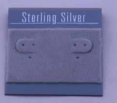100ct Lot Sterling Silver Grey Felt Plastic Holder Hanging Earrings Display Card