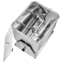 60LB Tilt Manual Meat Mixer Hand Meat Sausage Mixer Machine Stainless Steel