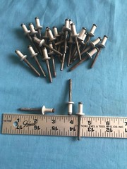 8 Ounces (Over 90 Total) of New Hollow Pop and Cherry Aluminum Rivets
