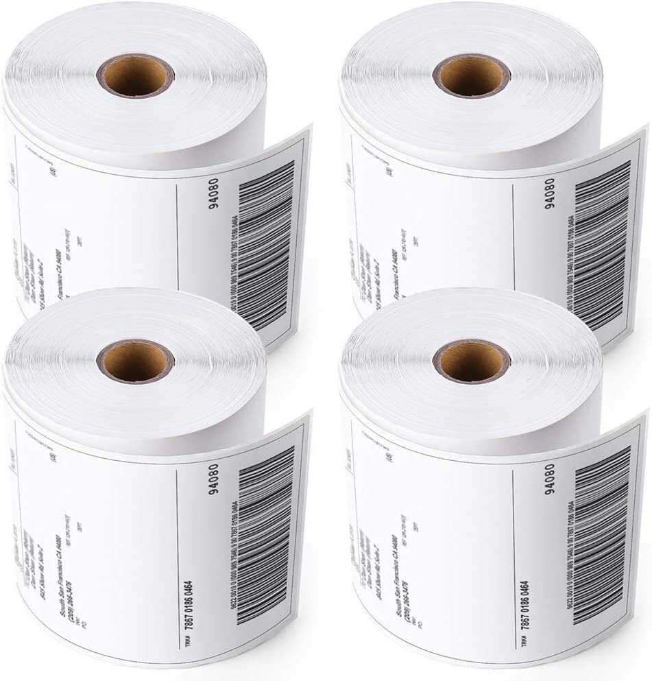 4×6″ Direct Thermal Shipping Labels Self-Adhesive Paper,500-2000 Label Per Roll