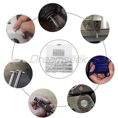 300pcs Cylindrical Pin Locating Dowel Pins Solid M2 M3 M4 Kit Stainless Steel