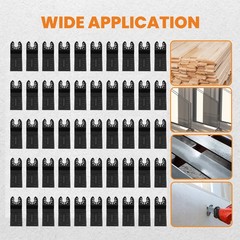 50 x Universal 34mm Oscillating Multi Tool Saw Blades Carbon Steel Cutter Fast