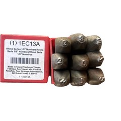 Rhino Series Number Set 1/8” Numbers 0-9 Pc. Set
