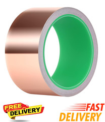 Kirecoo Copper Tape, Copper Foil Tape (2inch X 33 FT) with Conductive Adhesive