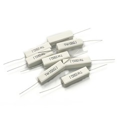 7 Watt Wire wound Cement Resistors Axial 0.05 ohms to 100K ohms 5% J Full range