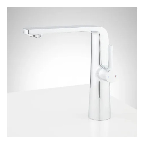 Signature Hardware Luna 1.2 GPM Single Hole Vessel Bathroom Faucet-CHROME