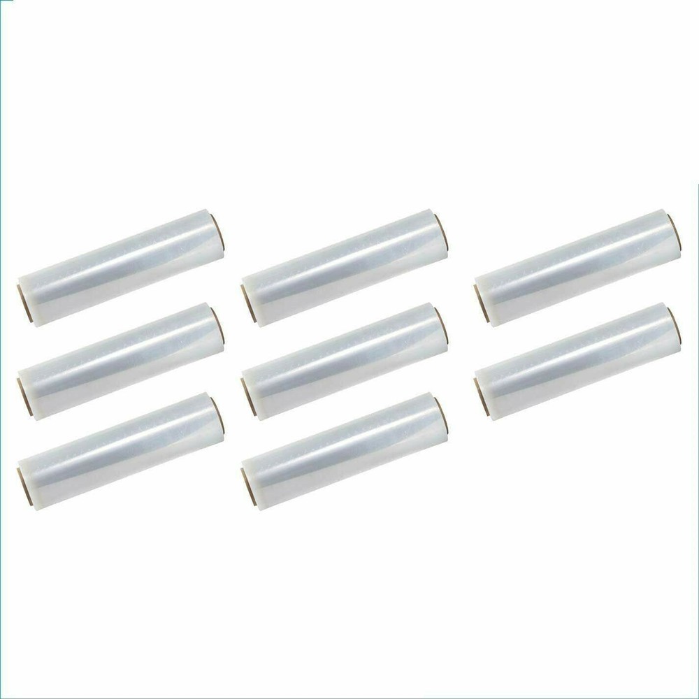 18″x 1500 FT Roll Plastic Pallets Stretch Moving Packing Wrap Film Clear 8 Pack