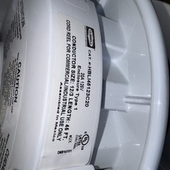 Hubbell HBLI25123C20 Industrial / Commercial Cord Reel 45 ft. NEW (strapped box)